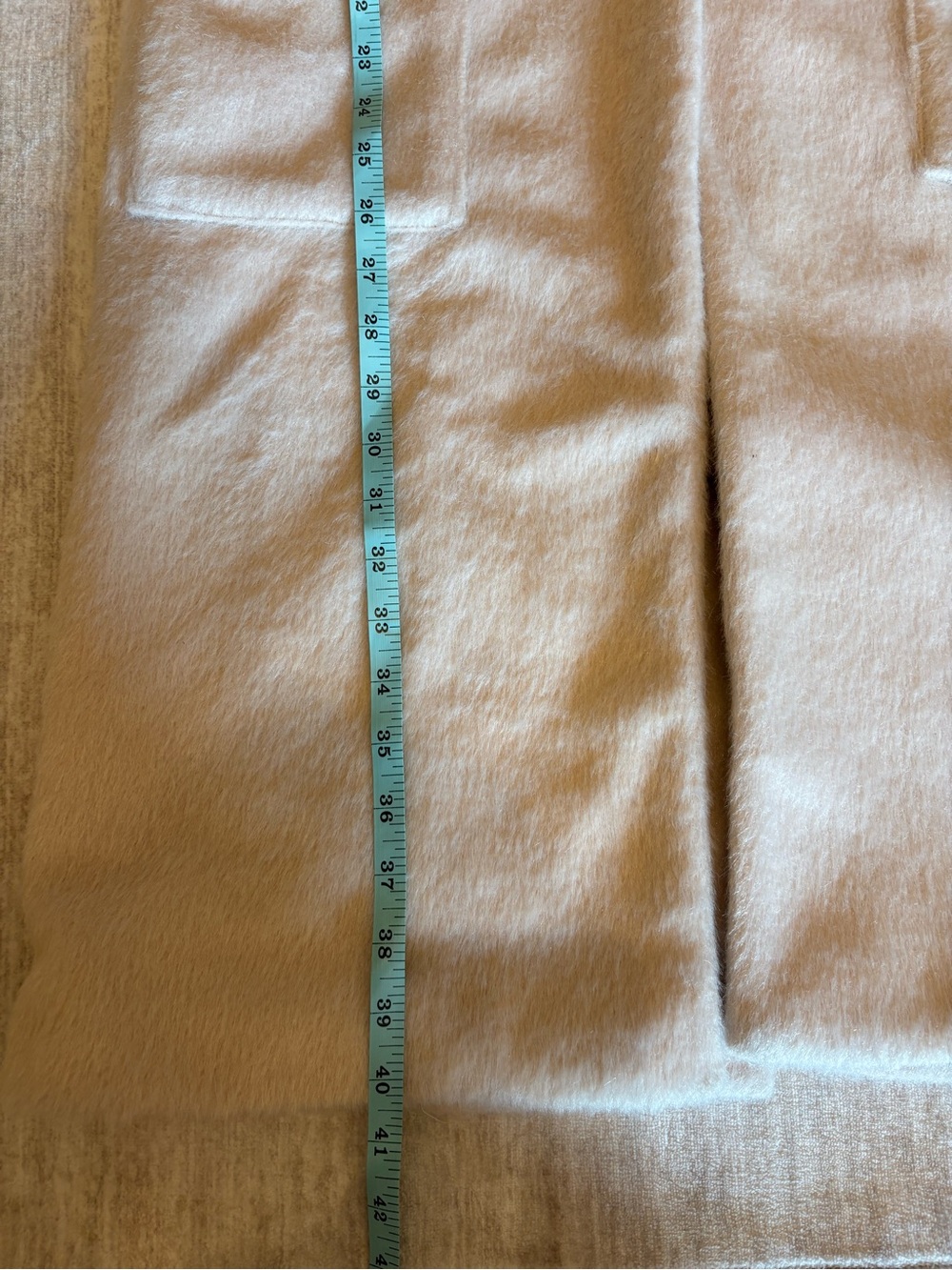 Everly Women’s Cream Colored Long Wool-Blend Coat Size Small - Picture 15 of 15